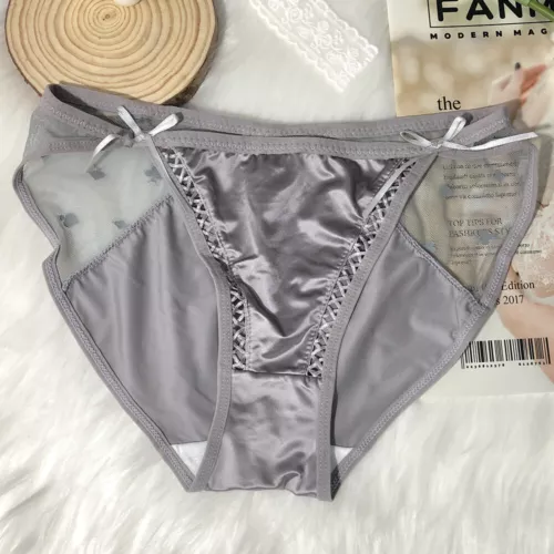 Pack Of 5 Womens Sexy French Satin Panties Briefs Underwear Lot String Bikinis - Picture 6 of 13