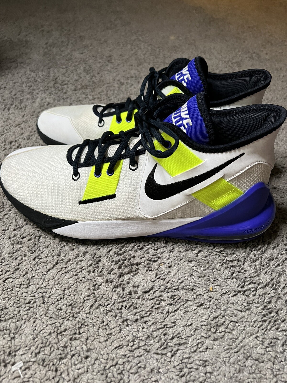 New Nike AIR MAX IMPACT 2 MENS CQ9382-102 White/Black/Indigo Burst/Volt  Size 11 | eBay