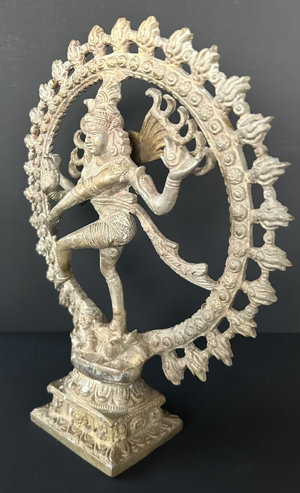 LARGE 11” Dancing Hindu God Shiva Nataraja Bronze Statue Sculpture 5 LBS