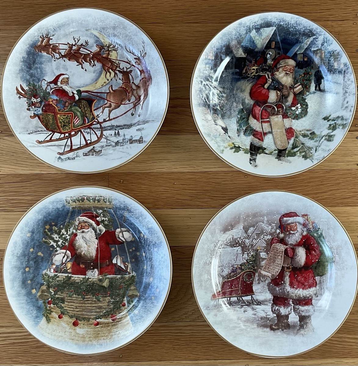 Pottery Barn Christmas Salad Plate Santa Pottery Barn Salad Plates