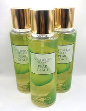 VICTORIA'S SECRET PEAR GLACE BODY MIST 8.4 FL OZ LIMITED EDITION SET OF 3