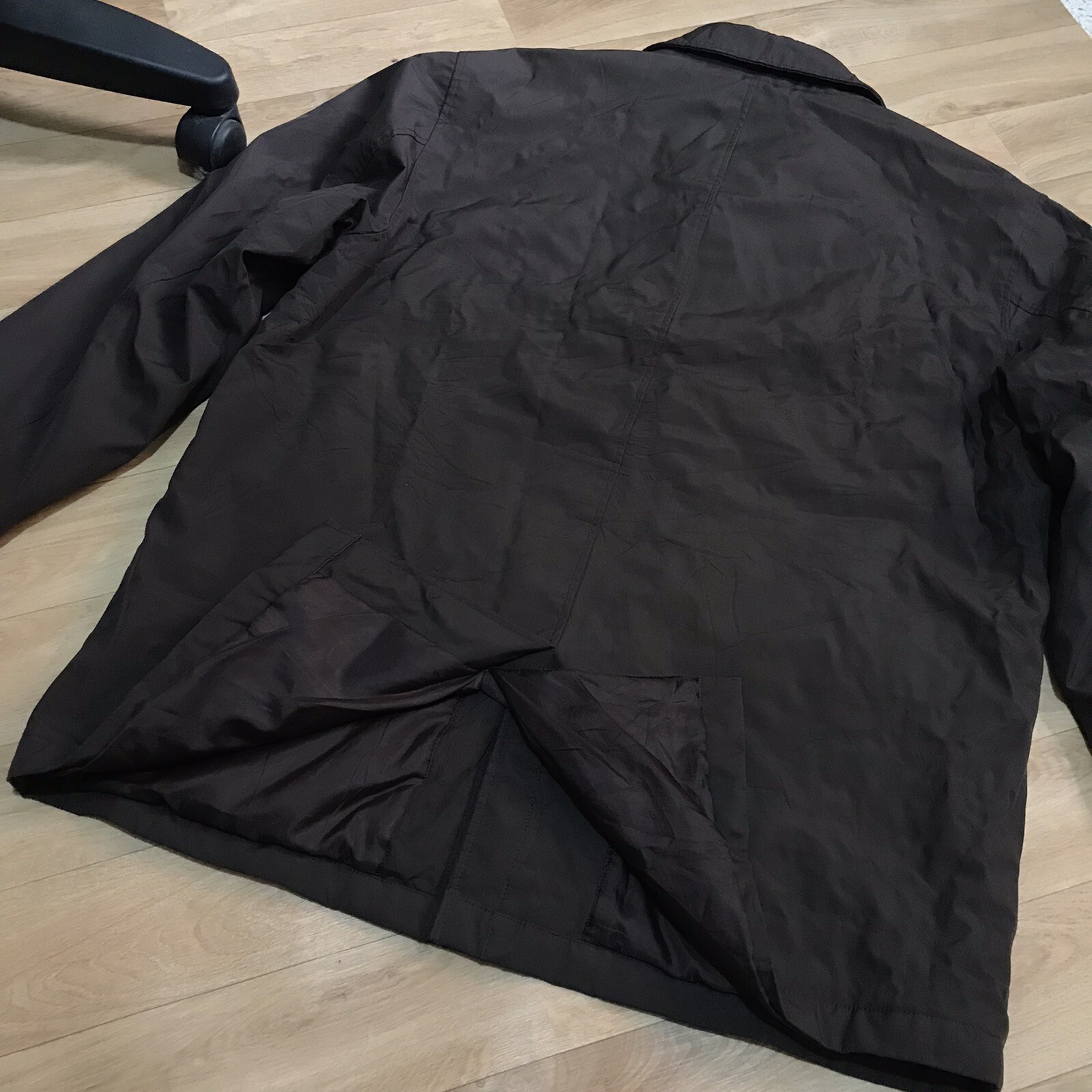 Yves Saint Laurent YSL giacca invernale cappotto cappotto cotone da uomo marrone taglia 2XL