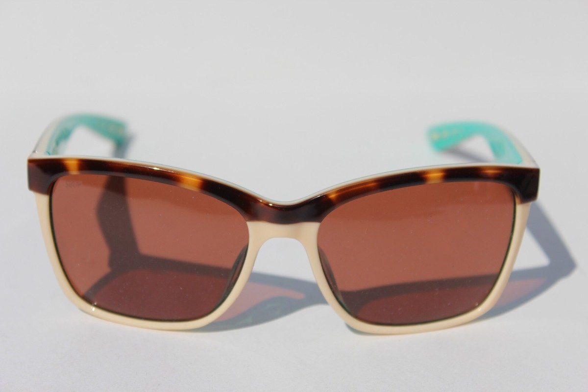 COSTA DEL MAR Anaa POLARIZED Sunglasses Retro Tortoise/Cream  display picture 1