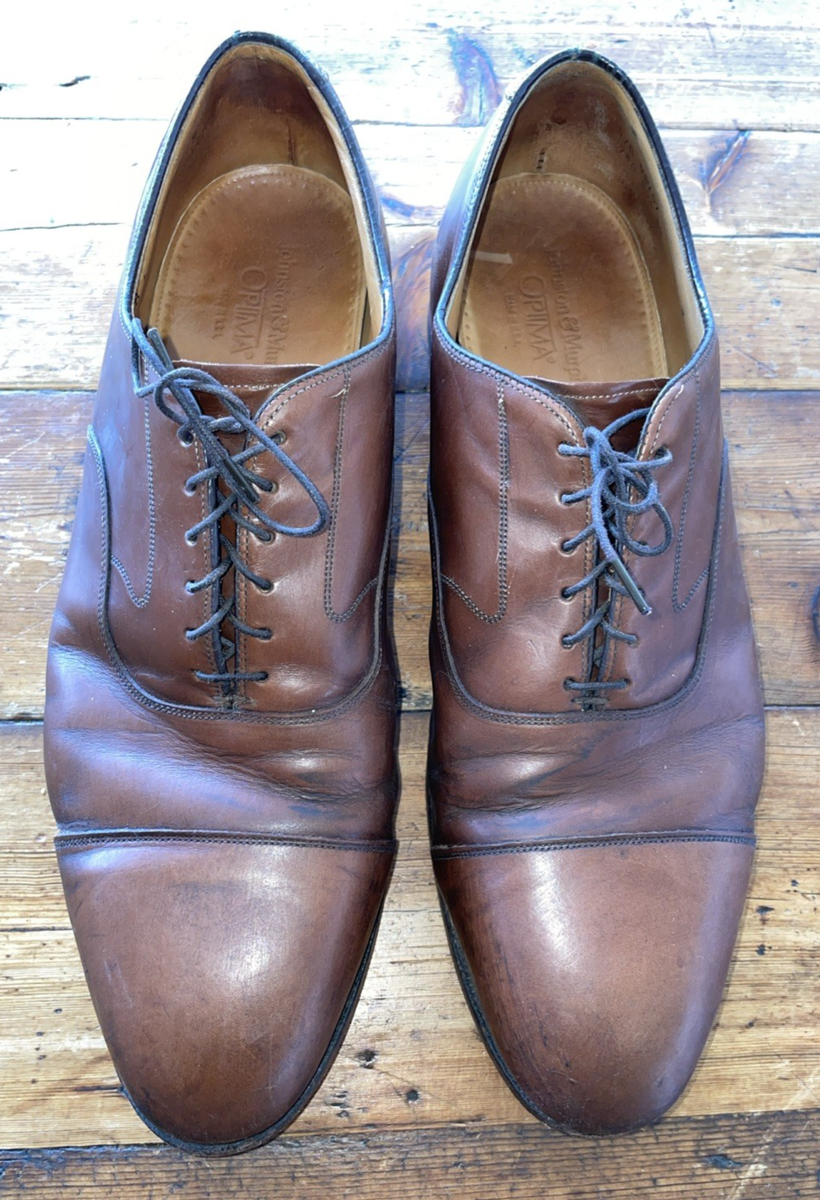 Johnston & Murphy Size 10 Melton Cap Toe Optima Comfort  display picture 1