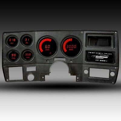 1973-1987 Chevy Truck Digital Dash RED LED Intellitronix DP6004R Made In USA!