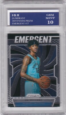 JA MORANT ROOKIE CARD 2019 PRIZM $$ RC Basketball Grizzlies GRADED GEM MINT  10!! | eBay