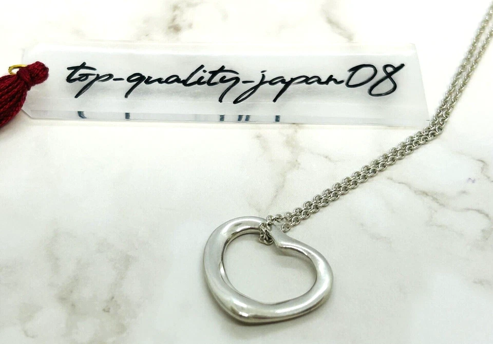 AUTENTICO TIFFANY&CO. COLLANA ARGENTO 925 CUORE APERTO di ELSA PERETTI - Immagine 3 di 4