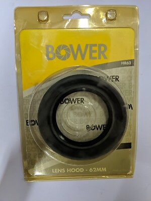 Bower 62mm Lens Hood ~ HR62 ~ Black, Collapsible & Blocks Unwanted Light