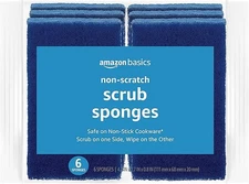 Amazon Basics Non-Scratch Sponges, 6-Pack