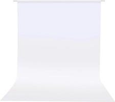 Photo Backdrop Curtains, White Backdrop for Photoshoot, 5X6.5 Ft White Photogra