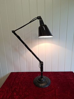 Walligraph Zonalite Desk Lamp 1930's Vintage Industrial Rewired & PAT Tested
