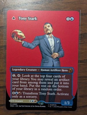 Tony Stark (Borderless Regular) (0363) NM 363 Marvel Super Heroes
