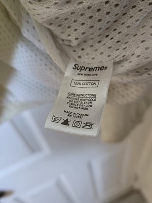 Supreme Arc Track Jacket FW17 White Men's Size XL Lightweight