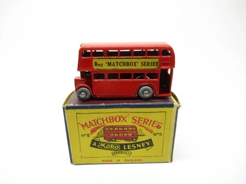 MATCHBOX LESNEY MOKO 5-A1 LONDON BUS  W/ ORIGINAL TYPE A 1953-1954 BOX