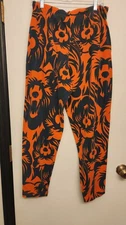 Vintage 90s Chicago Bears Zubaz pants. SZ Adult Small, blue and orange.