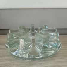  Vintage CHANTAL Glass Tea Pot Warmer Teapot Very Heavy Candle goes in center