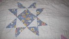 Vintage Handmade Eight Point Star Quilt 63 x 72 Beautiful! — photo 8