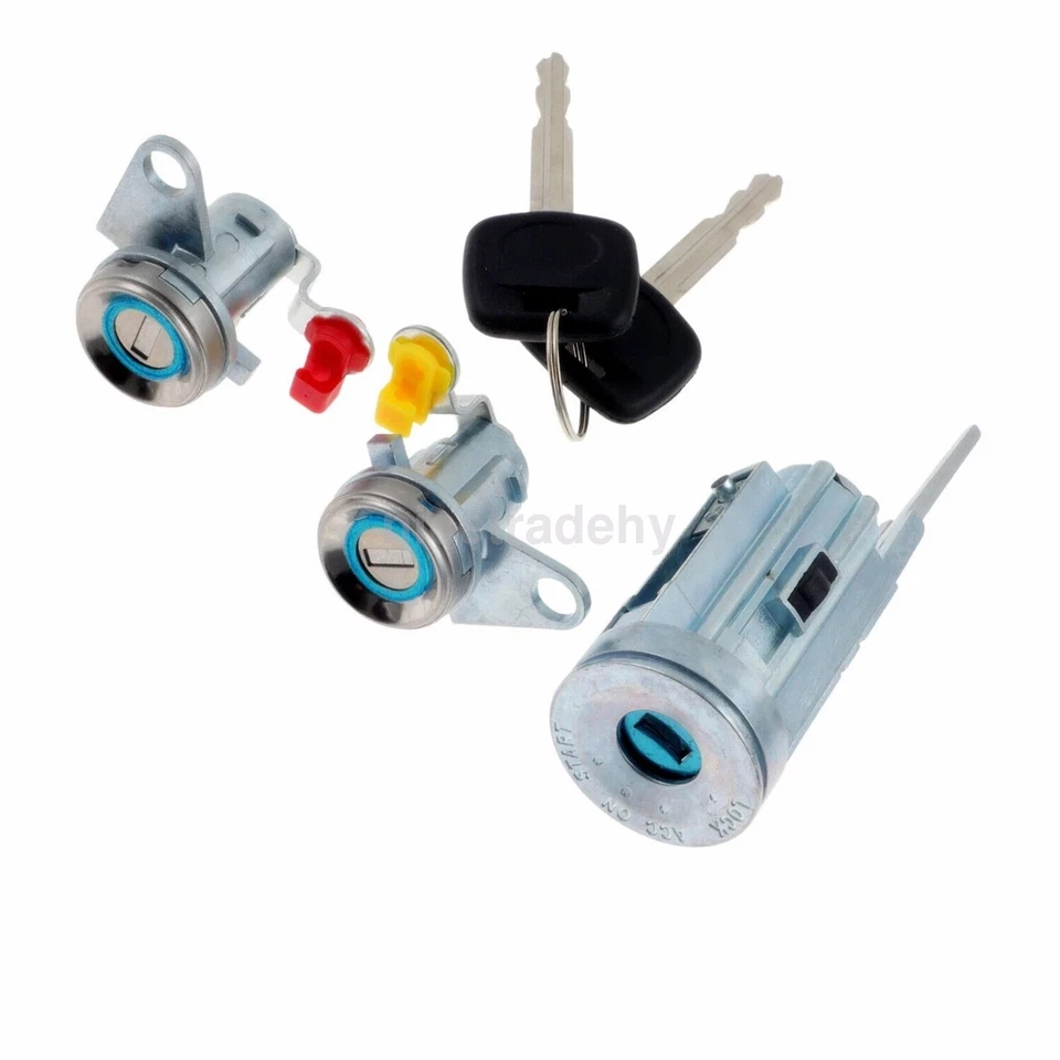 Ignition Switch & Door Lock Cylinder Set w/2Keys For Toyota Corolla 1993-97 US - Image 4 of 4