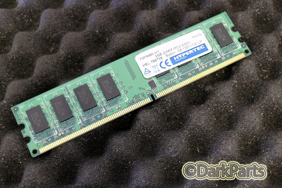 Hypertec 73P4985-HY 2GB DIMM PC2-5300 MEMORIA RAM PC2-5300U DDR2-677Mhz Foto 1 de 1