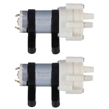  2pcs Mini Diaphragm Pump 6-12V for Aquarium Water Circulation - Portable Silent
