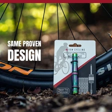 Tubeless Tire Repair Kit for Bikes 8 Colors! Fixes Mountain Bike and Road Bic...