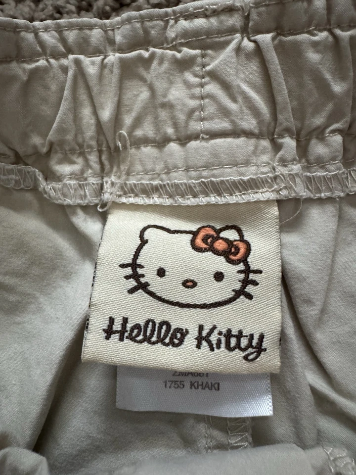 Pantalones cargo vintage Hello Kitty Y2K para jóvenes talla pequeña Foto 3 de 4
