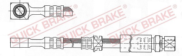 Quick Brake Bremsschlauch Links, Rechts, Vorderachse FüR Opel-image