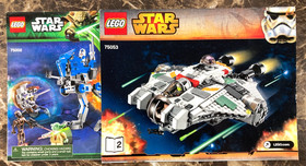 Lego Star Wars Manual Only Lot 12 Instruction Books 75053 75183 75312 9516 9496