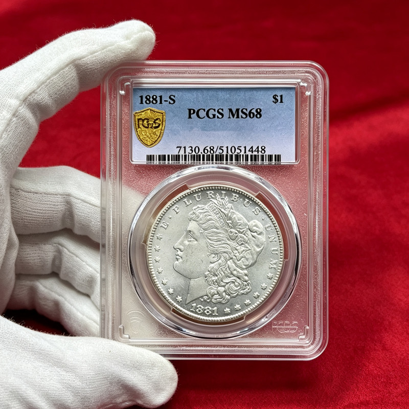 1881-S PCGS MS68 silver coin 90% silver rare numismatic piece