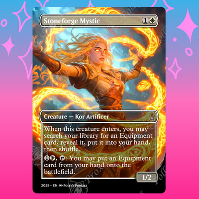 Stoneforge Mystic PROXY Card with Custom Fantasy Art Design