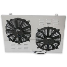 BriSunshine FULL Aluminum Radiator Shroud  Fan Fit 1973-1987 Chevy C/K 10 C20