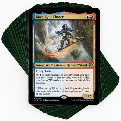***Custom Commander Deck*** Kaza, Roil Chaser - Wizards - MTG EDH Magic Cards