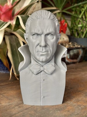 Dracula Bela Lugosi Bust 6.5  3D Printed Statue Horror Collectible Fan Art