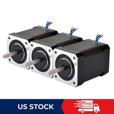 STEPPERONLINE 3PCS Nema 17 Stepper Motor 65Ncm 92oz.in 2.1A 60mm for 3D Printer