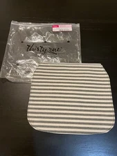 *NEW* Thirty-One Bags Studio Purse Flap Olive Twill Stripe-Interchangeable Cover