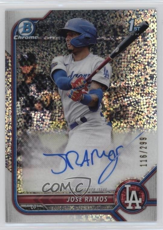 2022 Bowman Chrome Prospect Speckle Refractor 116/299 Jose Ramos #CPA-JRS Auto