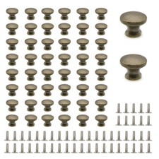 50 Pcs Mini Vintage Cabinet Drawer Pull Handles, Vintage Style, for Gift Case...