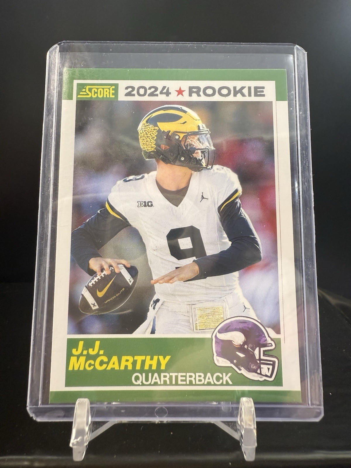 911101 - 2024 Panini Score JJ McCarthy 35th Anniversary Rookie RC #8 Vikings