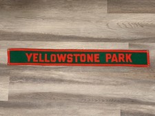 Antique Yellowstone National Park Wool Banner