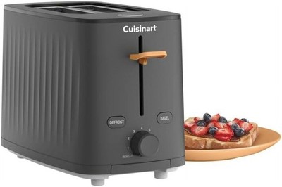 Cuisinart Soho 2-Slice Toaster Compact Kitchen Toaster Black Finish- Free Ship