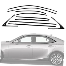 Stainless Steel Window Trim Chrome Delete for Lexus IS300 IS350 14-29 IS Series