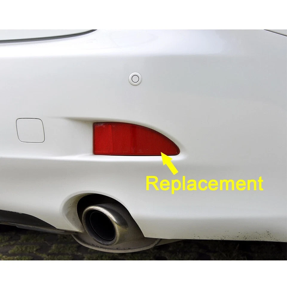 Conjunto reflector parachoques trasero derecho derecho adecuado para Lexus IS250 IS350 2006-2013 Foto 3 de 4