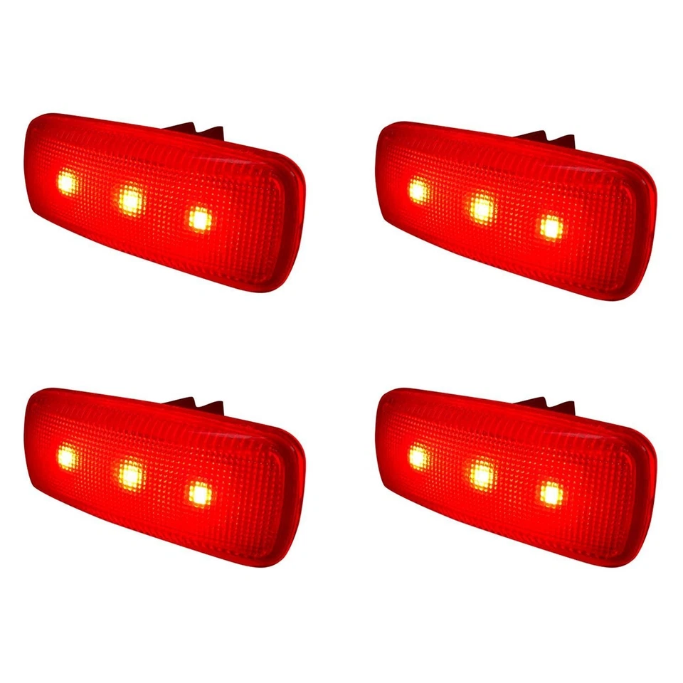 For Ram 1500 2011-2015 Recon Rear Black Smoke LED Side Marker Lights Foto 4 de 4