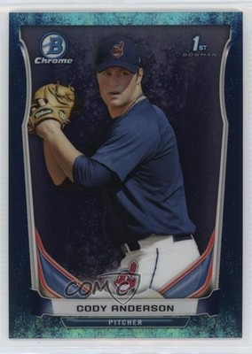 2014 Bowman Chrome Prospects Bubbles Refractor 38/99 Cody Anderson #BCP20 n1u