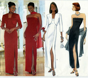 1999 Evening  Dress  Jacket  Pattern  Choice 6 22 Butterick 