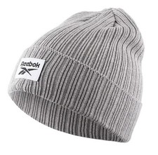 Image of Reebok Active Foundation logo Beanie Adults Unisex Hats Sports Headwear NEW