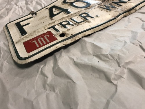 Washington State 1963 Trailer License Plate EXPIRED/DISPLAY/ART/DECORATION - Picture 2 of 4