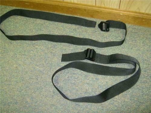 Truck, Car, RV, Boat Battery Gas Tank Tie Down Straps Adjustable Cargo Straps - Foto 1 di 4
