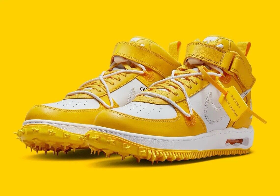 Size 10 - Nike Off-White x Air Force 1 SP Leather Mid Size 10 - Nike Off-White x Air Force 1 SP Leather Mid