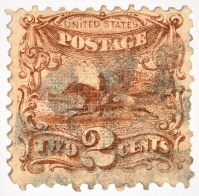 Scott#113 US Stamp 2C Used/LH K11737 | eBay